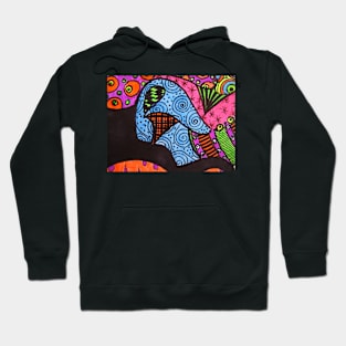 Abstract Fluoro 10 Hoodie